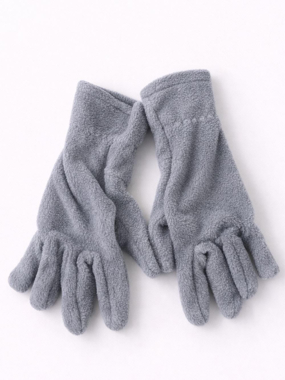 Old Navy Gray Fleece Stretch Gloves Size L/XL Lightweight Cold Weather